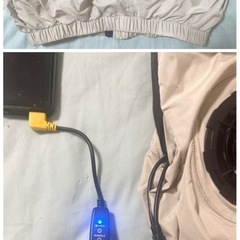 【お話し中】【バッテリー無し】空調服　ファン付きベスト　メンズM（レディースL〜LL相当）の画像