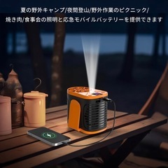 【新品未使用】作業用扇風機、腰掛けファン、暑さ対策グッズの画像