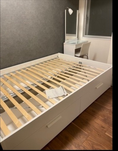 今週のみ！IKEA BRIMNES ブリムネス　ダブルベットセット