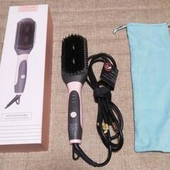 ANLAN ストレートブラシ ヘアアイロン 遠赤外線 マイナスイオン 静電気防止 頭皮温熱ケア ストレート 内巻き 外巻き 両用 ヘアブラシ アイロン ストレートヒートブラシ 髪質改善 PSE認証済み 海外対応
の画像