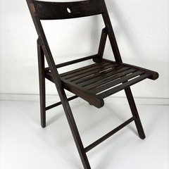 IKEA  木製折り畳みイス　二脚の画像