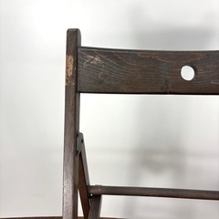 IKEA  木製折り畳みイス　二脚の画像
