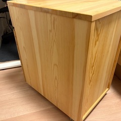 無印良品 パイン材 デスクキャビネットの画像