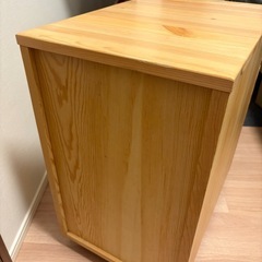 無印良品 パイン材 デスクキャビネットの画像