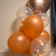 誕生日の飾り&風船の画像