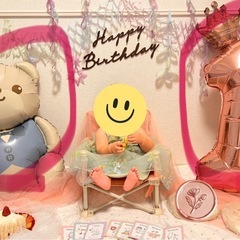 誕生日の飾り&風船の画像