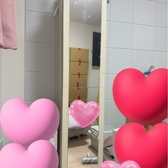 ドレッサー 全身鏡付き 椅子付き