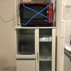 急募！今日明日引き渡し限定　レンジボード　レンジ上収納　セット