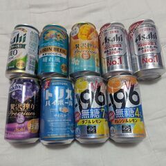 ビールと発泡性酒とノンアルとトリスと全9本 350mlの画像