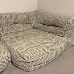 ニトリ　フロアソファ2点セットの画像