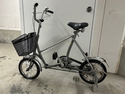 折りたたみ自転車（前かご付き） (ジモティつう) 東神奈川の