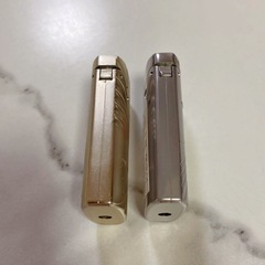 MEVIUSシルバーゴールドフリントライターケース 2個セットの画像