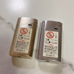 MEVIUSシルバーゴールドフリントライターケース 2個セットの画像