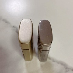 MEVIUSシルバーゴールドフリントライターケース 2個セットの画像