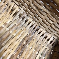 収納家具　木製　藤　籠　ラタン　引き出し　ラック　飾棚の画像