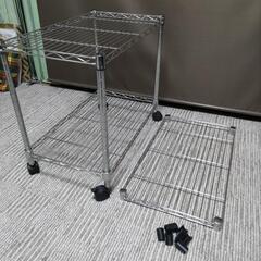 美品 スチールラック キャスター付きの画像