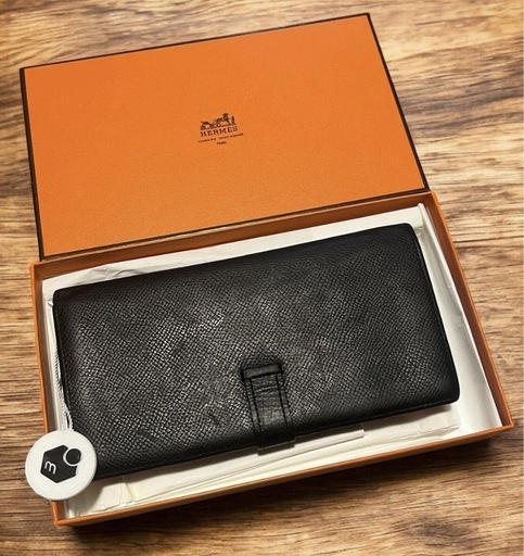 エルメス HERMES ベアンスフレ ヴォーエプソン 長財布