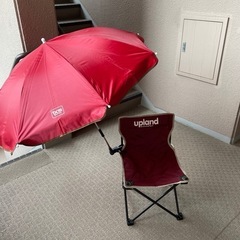 アウトドア・イス・パラソルの画像