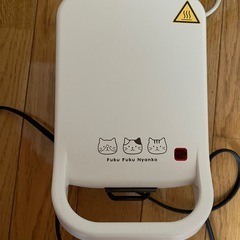 猫模様ホットサンドメーカーの画像