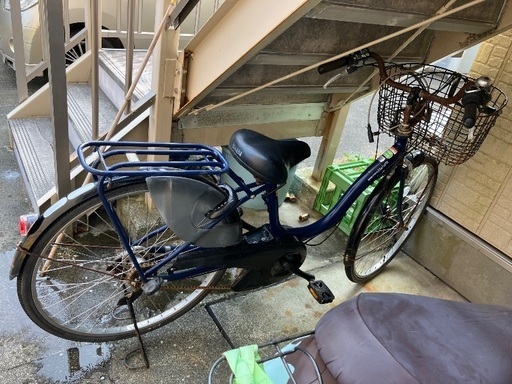 ヤマハ　パス　電動自転車　紺色