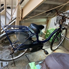 ヤマハ　パス　電動自転車　紺色