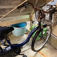 ヤマハ　パス　電動自転車　紺色の画像