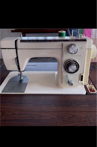 蛇の目ミシン工業 ジャノメ JANOME 814型 ミシン 電子エクセル　アンティークな家具一体型・脚踏み式！美品