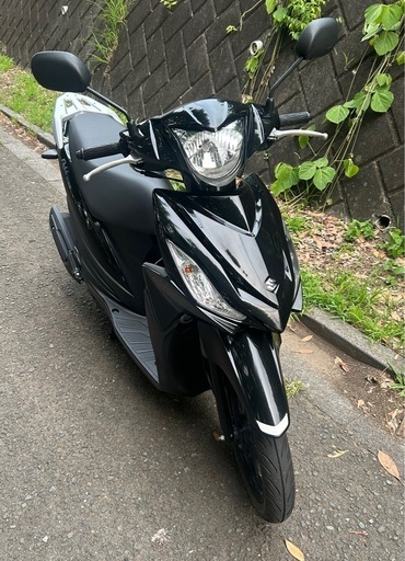 スズキ アドレス110【走行1290km】美車！自賠責R8年8月 ヘルメット2種&カバー付