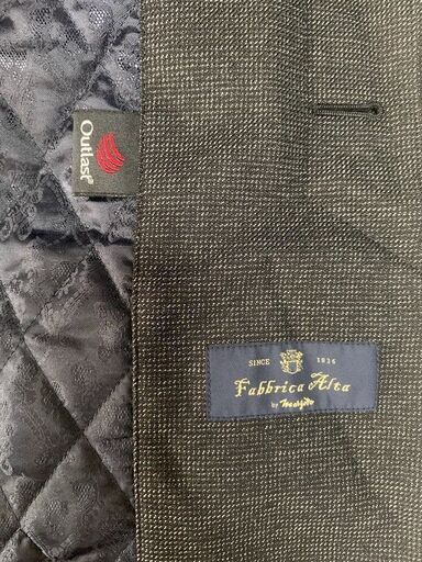 HILTON 高級ウールコート Mサイズ グレー メンズ ビジネス フォーマル