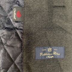 HILTON 高級ウールコート Mサイズ グレー メンズ ビジネス フォーマルの画像