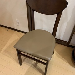 【お譲りします】ブラウン系  イス チェア✖️2脚 の画像