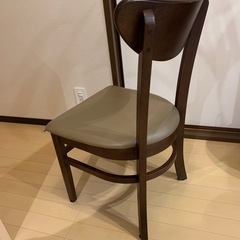 【お譲りします】ブラウン系  イス チェア✖️2脚 の画像