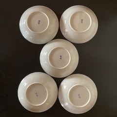 ✨未使用✨ 【磁器製】 中皿 花柄 5枚セットの画像
