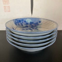 ✨未使用✨ 【磁器製】 中皿 花柄 5枚セットの画像