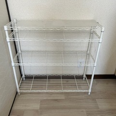 ［お譲り先決まりました］ニトリ スチールラック ホワイトの画像