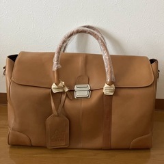 (決まりました)〈わけあり〉レザーバッグ　ボストンバッグ　タンタ...