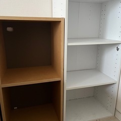 カラーボックス2個の画像