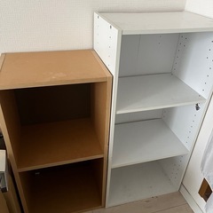 カラーボックス2個の画像