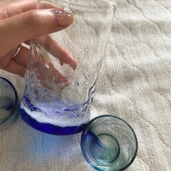 琉球グラス3点セットの画像