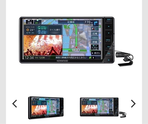 KENWOOD MDV-D710W カーナビ (EMERALD) 前潟のカーナビ、テレビ