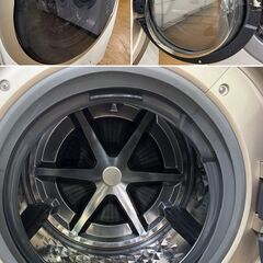 地域限定送料無料　美品【 Panasonic 】パナソニック 洗濯11.0㎏/乾燥6.0㎏ ドラム式洗濯機 自動投入 温水泡洗浄 新乾燥/排水フィルター NA-VX9900Rの画像