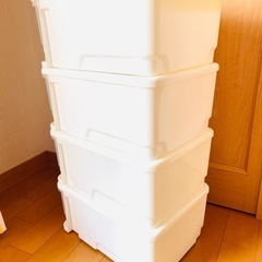 お取引決定　プラスチックケース　小　4個の画像