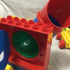 レゴデュプロ バラセット　詰め合わせ　色々　まとめて　知育　コロコロ　湾曲　カーブ　車　はしご　くるま　の画像