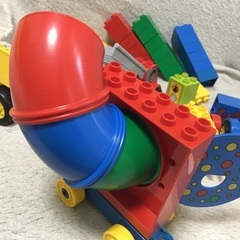 レゴデュプロ バラセット　詰め合わせ　色々　まとめて　知育　コロコロ　湾曲　カーブ　車　はしご　くるま　の画像