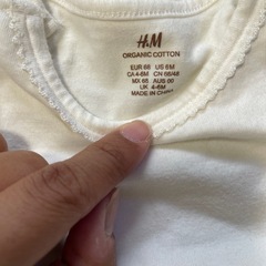 H &M ロンパース　ワンピース  60〜65サイズ　撮影だけに使用したので美品です!　の画像