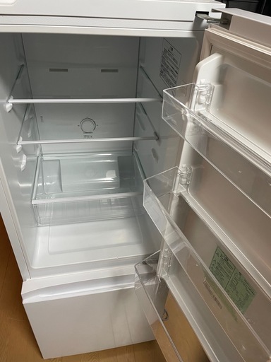 ● 美品 冷蔵庫 ハイセンス AT-RF160-WH 2022年製 冷蔵庫 ホワイト AT-RF160-WH [162L /2ドア /右開きタイプ] TAGlabel