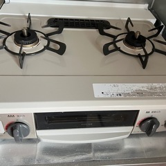 Rinnai  グリル付きガステーブル　ベージュ色の画像