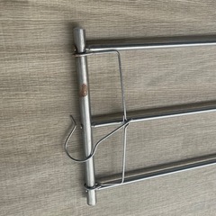 伸縮 竿掛け バスタオルハンガーの画像