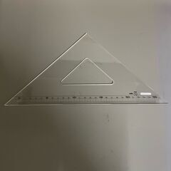【那須町役場】30cm 三角定規　2枚セット　 【管理番号232】の画像