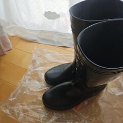 ☆黒の作業用の長靴24.5☆の画像